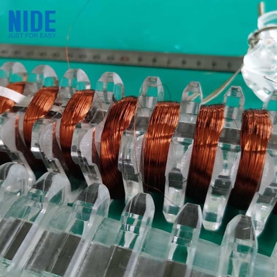NIDE 고정자 감기 기계 다수 철사를 위한 가득 차있는 자동적인 구리 코일 감기 기계